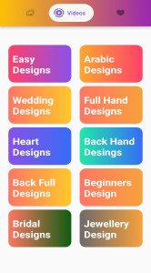 اسکرین شات برنامه Mehndi Designs:  Hena Designs 5