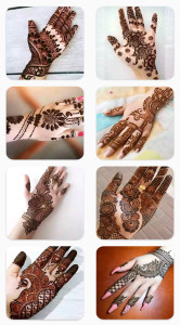 اسکرین شات 2 برنامه Mehndi Designs: Hena Designs