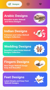 اسکرین شات برنامه Mehndi Designs:  Hena Designs 1