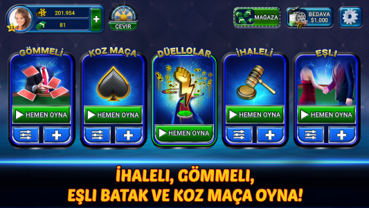 اسکرین شات 2 بازی Batak Online - Batak Club