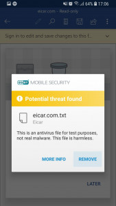 اسکرین شات برنامه ESET Mobile Security Orange 3