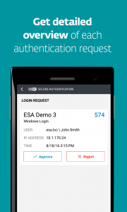 اسکرین شات برنامه ESET Secure Authentication 4