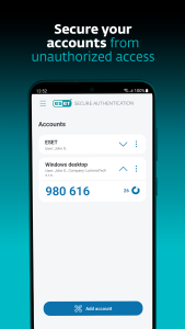 اسکرین شات 2 برنامه ESET Secure Authentication