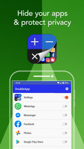 اسکرین شات برنامه DoubleApp- Hide Apps 1