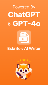 اسکرین شات 1 برنامه Eskritor: AI Writing Assistant