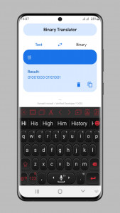 اسکرین شات برنامه Text to Binary  |  رمزگذاری متن 3
