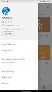 اسکرین شات برنامه ArcGIS AppStudio Player 4