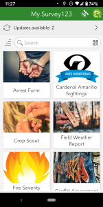 اسکرین شات 2 برنامه ArcGIS Survey123