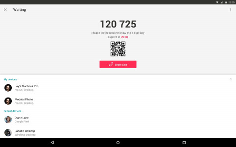 اسکرین شات برنامه Send Anywhere (File Transfer) 2