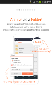 اسکرین شات 1 برنامه ALZip – File Manager & Unzip