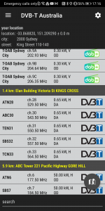 اسکرین شات برنامه DVB-T Australia 1