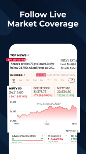 اسکرین شات 2 برنامه ET Markets: Stock Tools & News