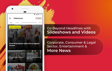 اسکرین شات 4 برنامه Economic Times : Business News