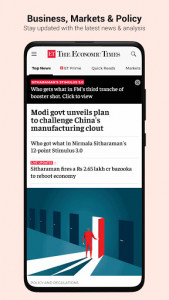 اسکرین شات برنامه The Economic Times: Sensex, Market & Business News 1