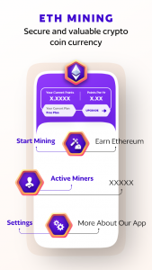 اسکرین شات برنامه ETH Mining - Ethereum Miner 3