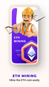 اسکرین شات برنامه ETH Mining - Ethereum Miner 2