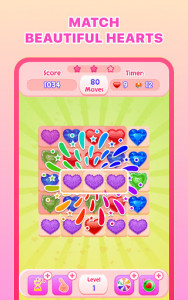 اسکرین شات بازی Match 3 Hearts - Romantic Puzzle Matching Game 1