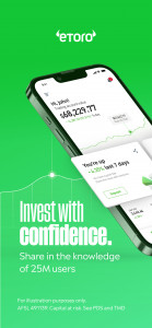 اسکرین شات 1 برنامه eToro: Trade. Invest. Connect.