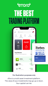 اسکرین شات 1 برنامه eToro: Trade. Invest. Connect.
