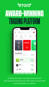 اسکرین شات 1 برنامه eToro: Trade. Invest. Connect.