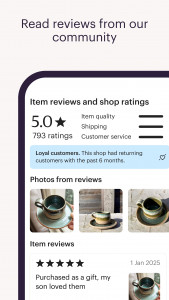اسکرین شات 7 برنامه Etsy: A Special Marketplace