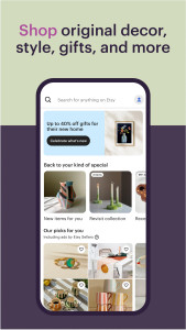 اسکرین شات 2 برنامه Etsy: Shop Home, Style & More