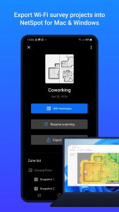 اسکرین شات برنامه NetSpot WiFi Heat Map Analyzer 6