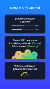 اسکرین شات 1 برنامه NetSpot WiFi Heat Map Analyzer