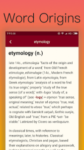 اسکرین شات برنامه Etymonline - English Etymology Dictionary 1
