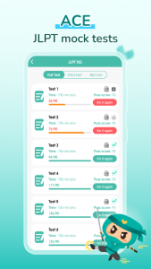 اسکرین شات 1 برنامه Migii JLPT: JLPT test N5-N1