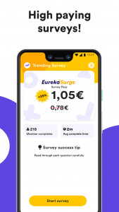 اسکرین شات برنامه Eureka: Earn money for surveys 7