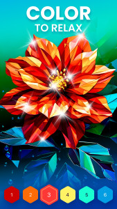 اسکرین شات 1 بازی Polygon - Art Coloring Book