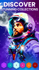 اسکرین شات 2 بازی Polygon - Art Coloring Book