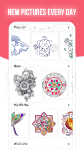 اسکرین شات 4 بازی RECOLLECT: Color by Number