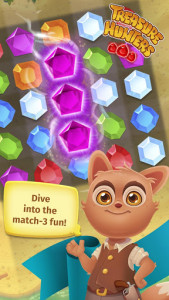 اسکرین شات بازی Treasure Hunters: free match3 gems 3