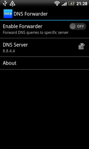 اسکرین شات برنامه DNS forwarder 1