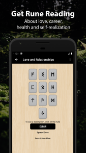 اسکرین شات برنامه Runic Divination - Runes Tarot 1