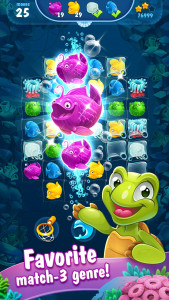 اسکرین شات بازی Mermaid - treasure match-3 3