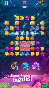 اسکرین شات بازی Mermaid - treasure match-3 1
