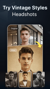 اسکرین شات 4 برنامه Facewow: AI Headshot Generator