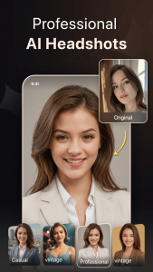اسکرین شات 1 برنامه Facewow: AI Headshot Generator