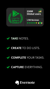 اسکرین شات برنامه Evernote - Note Organizer 1