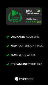 اسکرین شات برنامه Evernote - Note Organizer 1