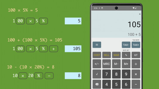 اسکرین شات برنامه Calculator: SimpleCalc 1