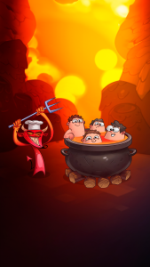 اسکرین شات 2 بازی Idle Evil Clicker: Hell Tap