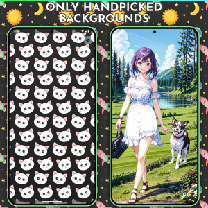 اسکرین شات 4 برنامه Cute Wallpapers - Kawaii