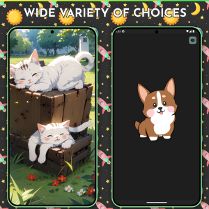 اسکرین شات 3 برنامه Cute Wallpapers - Kawaii