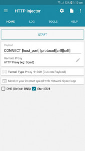 اسکرین شات برنامه HTTP Injector Lite - (SSH/Proxy/VPN) 1
