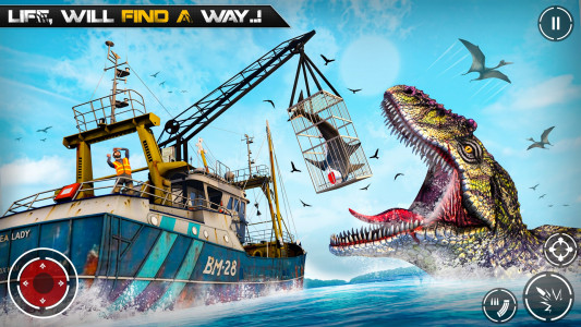 اسکرین شات 1 برنامه Dinosaur Hunting Gun Games