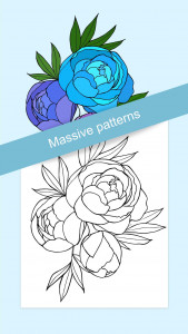 اسکرین شات برنامه Flowers Coloring Books 3
